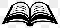 PNG Open book icon illustration reading symbol.