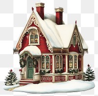 PNG Christmas house christmas cottage confectionery.