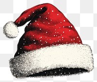 PNG Santa hat illustration white traditional.