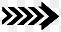 PNG Black arrow graphic symbol vector icon.