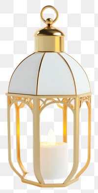 PNG White Gold Lantern lantern gold candlelight.