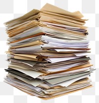 PNG Stack of papers and files documents administrative organization.