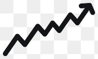 PNG Zig zag black arrow illustration icon performance.