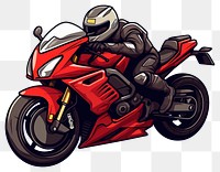 PNG Riding motorcycle vehicle cartoon helmet. 