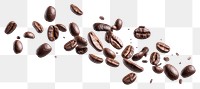 PNG Coffee background isolated beans.