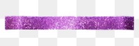 PNG Violet glitter adhesive strip white background rectangle amethyst.