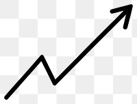 PNG Arrow graph symbol line performance.