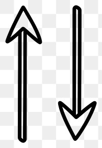 PNG Arrow symbol simple black.