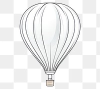 PNG Air balloon aircraft vehicle sketch.