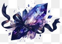 PNG A crystal purple illustration watercolor.