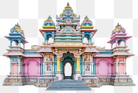 PNG Colorful Temple in India architecture building temple.