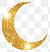 PNG Crescent icon gold astronomy crescent.