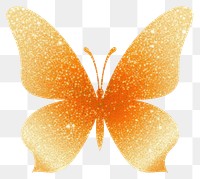 PNG Orange butterfly icon petal white background appliance.