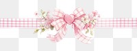 PNG Heart badge in center romantic feminine ribbon.