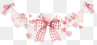 PNG Heart candy in center illustration watercolor romantic.