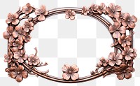 PNG Nouveau art of phlox frame flower jewelry copper.