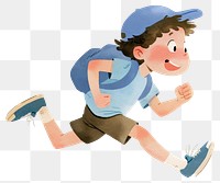 PNG A cute boy Running illustration running child.