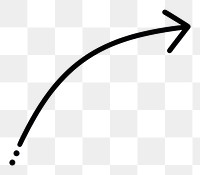 PNG Arrow curl line symbol simple illustration.