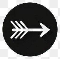 PNG Arrow icon symbol black white.