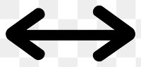 PNG Arrow junction icon symbol black sign.