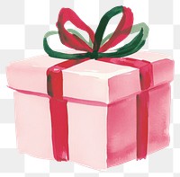 PNG Christmas gift boxes illustration ribbon watercolor.