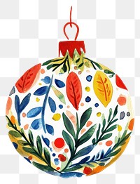 PNG Christmas ornament illustration christmas art.