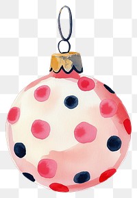 PNG Christmas ornament illustration christmas round.