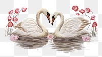 PNG 2 lover swan drawing animal sketch. 