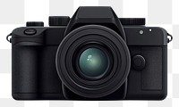 PNG Black camera with zoom lens professional photography black.