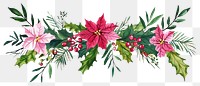 PNG Christmas garland art watercolor christmas.