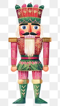 PNG Christmas nutcracker christmas design illustration.