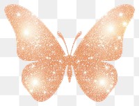 PNG Peach color butterfly icon nature white background illuminated.