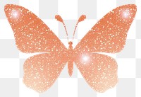 PNG Peach color butterfly icon petal art 