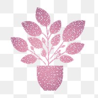 PNG Pink color plant icon pattern flower petal.