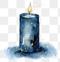 PNG Indigo candle watercolor illustration dynamite.