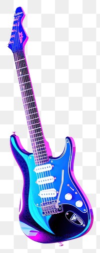 PNG Electric guitar light illuminated performance.