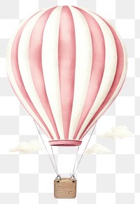 PNG Hot air balloon in embroidery style aircraft vehicle transportation.