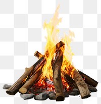 PNG Bonfire fireplace flames outdoors.