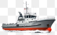 PNG Landing ship coastal boat transportation tugboat.