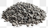 PNG Real pile of gravel rocks gray construction.