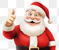 PNG Santa Claus Christmas christmas pointing cartoon. 