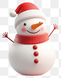 PNG Chubby Christmas snowman illustration christmas winter.