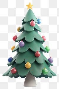 PNG Chubby Christmas tree christmas illustration colorful.