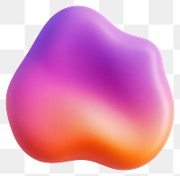 PNG Abstract shape illustration gradient purple.