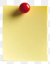 PNG Yellow sticky note pin paper red.