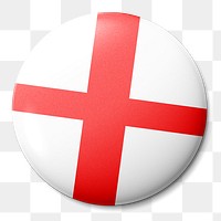 England flag png round badge, transparent background