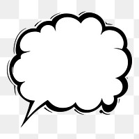 PNG comic speech bubble png comic cloud outline, transparent background