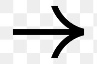 PNG Merge arrow direction symbol, transparent background