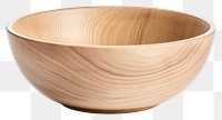 PNG Empty wooden bowl white background simplicity container. 