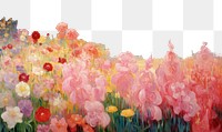 PNG Flower garden painting outdoors nature. 